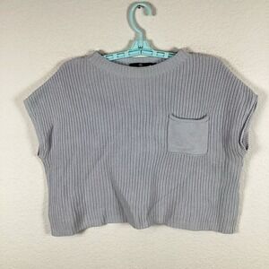 Lillusory Womens Sweater Sz S Small Short Sleeve Solid Comfort Soft Excellent